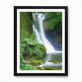 Cascade De Gairaut, France Realistic Photograph (1) Art Print