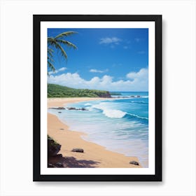 A Painting Of Flamenco Beach, Culebra Puerto Rico 2 Art Print