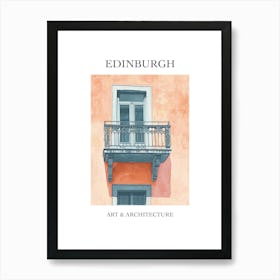 Edinburgh Travel And Architecture Poster 2 Art Print