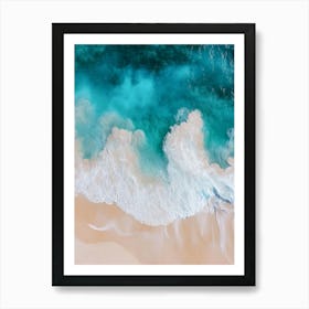 Aerial View Of A Beach 133 Art Print