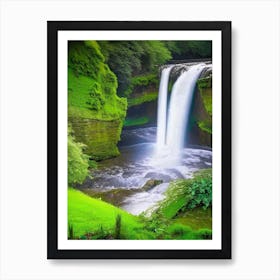 Sgwd Clun Gwyn, United Kingdom Majestic, Beautiful & Classic (2) Art Print