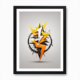 Dreamshaper V7 Awesome Logo Of Electric Company Called Yanes E 1 Art Print
