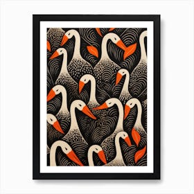 Swans 1 Art Print