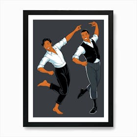 Pair Of Dancers Art Print