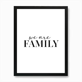 Family Quotes Prints, Living Room Prints 02 Art Print