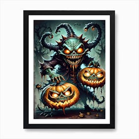 Halloween Demon Art Print