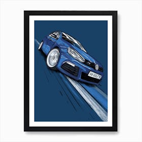 Car Vw Golf R Art Print