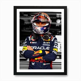 Sergio Perez Of Mexico And Oracle Red Bull Racing Art Print