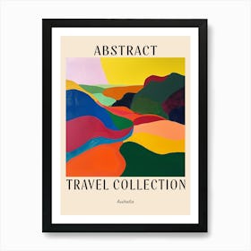 Abstract Travel Collection Poster Australia 1 Art Print