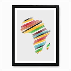 Africa Map 10 Art Print