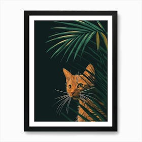 Orange Cat Art Print