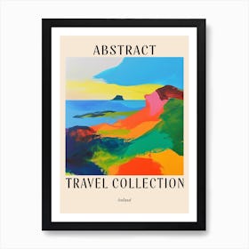 Abstract Travel Collection Poster Iceland 6 Art Print