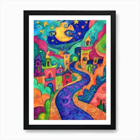 Night In The City Art Print