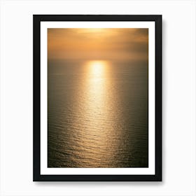 Sunset Over The Ocean Art Print