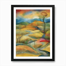 Landscape With Trees 5 Art Print