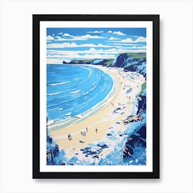 Barafundle Bay Beach Pembrokeshire Wales 3 Art Print