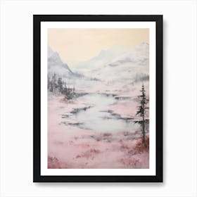 Dreamy Winter Painting Durmitor National Park Montenegro 3 Art Print