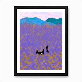 Lavender Field Art Print