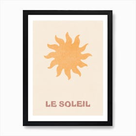 Le Soleil Boho Sun Wall Art Minimalist Wall Art Surf Room Decor INSTANT DOWNLOAD Art Print