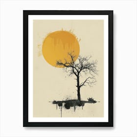 Tree In The Sun Art Print