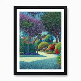 Garden Grove, City Us  Pointillism Art Print