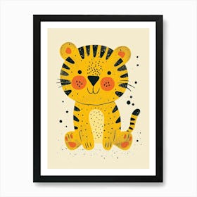Yellow Tiger 1 Art Print