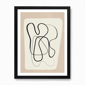 Minimal Line Art 6 Art Print