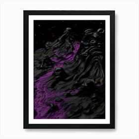 Purple Lava Art Print