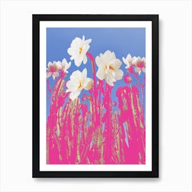 Lily Cactus Pretty Collage Art Print