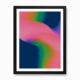 Bright Gradient Abstract Shapes Art Print