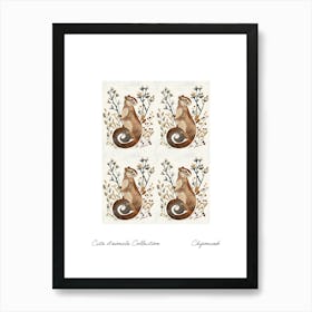 Cute Animals Collection Chipmunk 1 Art Print