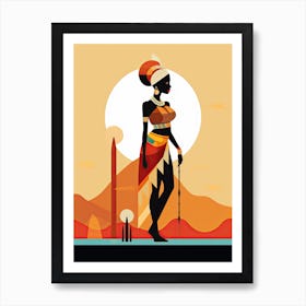 African Tribal Minimalism Art Print