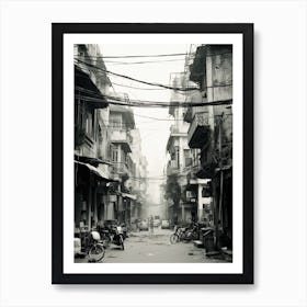 Hanoi, Vietnam, Black And White Old Photo 4 Art Print