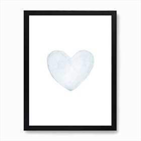 Blue Heart Art Print