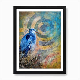 Blue Heron Art Print