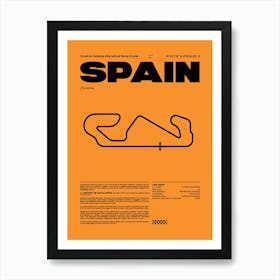 F1 Race Track Spain Formula 1 Racing Track F1 Merch Formula One F1 Poster Formula 1 Poster F1 Art Print