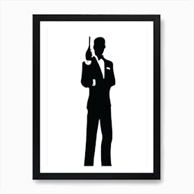 Mr Bond Agent From the United Kingdom MI6 Art Print