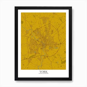 York Yellow Blue Art Print