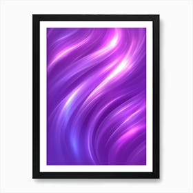 Abstract Purple Wavy Background Art Print