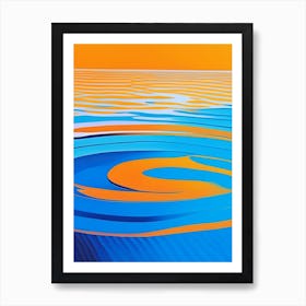 Water Ripples Waterscape Modern 1 Art Print