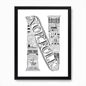 Norfolk Art Print