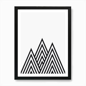 Minimalist mountains 2 1 Art Print