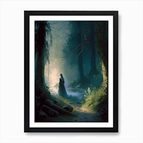 A charming fairy in the forest. 17 Art Print
