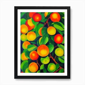 Ackee 1 Fruit Vibrant Matisse Inspired Painting Fruit Art Print