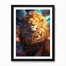 Lion Art Art Print