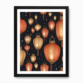 Chinese Lanterns Art Print