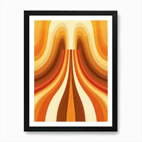 Abstract Orange 1 Art Print