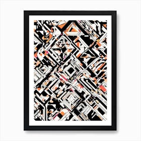 Abstract Geometric Pattern 3 Art Print