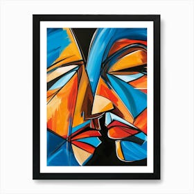 Kissing Couple 11 Art Print