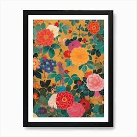 Hokusai Great Japan Botanical Japanese 13 Art Print